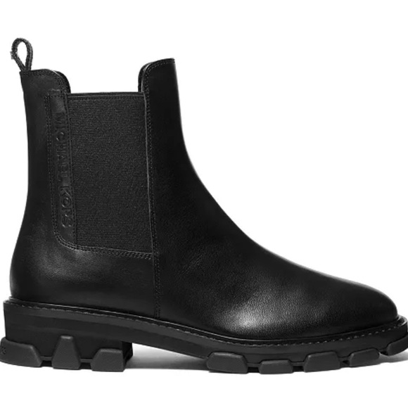 NEW Michael Kors Ridley Boots Pull-On Ankle Chelsea Booties Black 9.5 - Picture 1 of 13